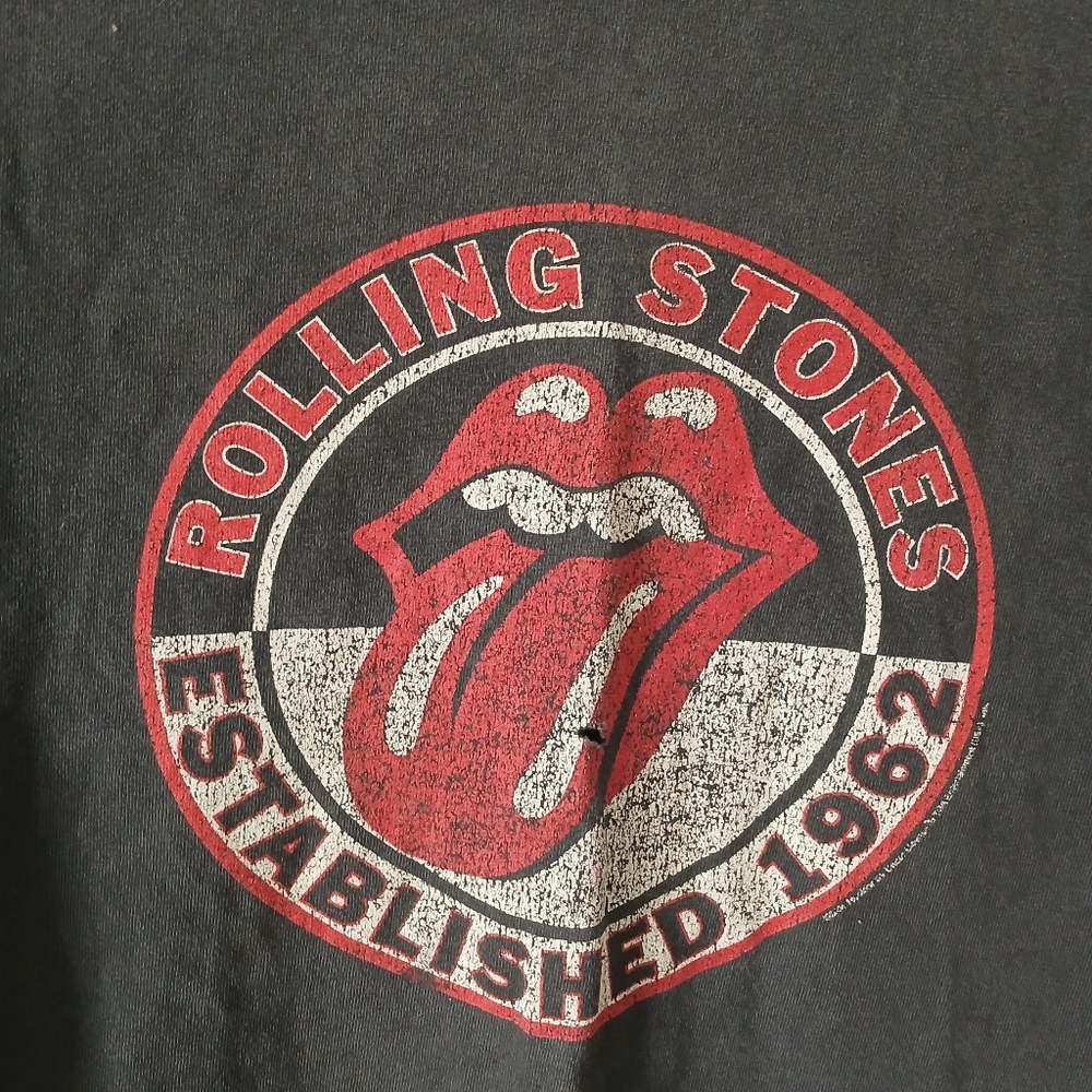 Vintage Y2K Rolling Stones Alstyle Black T-Shirt Distressed - Picture 3 of 12